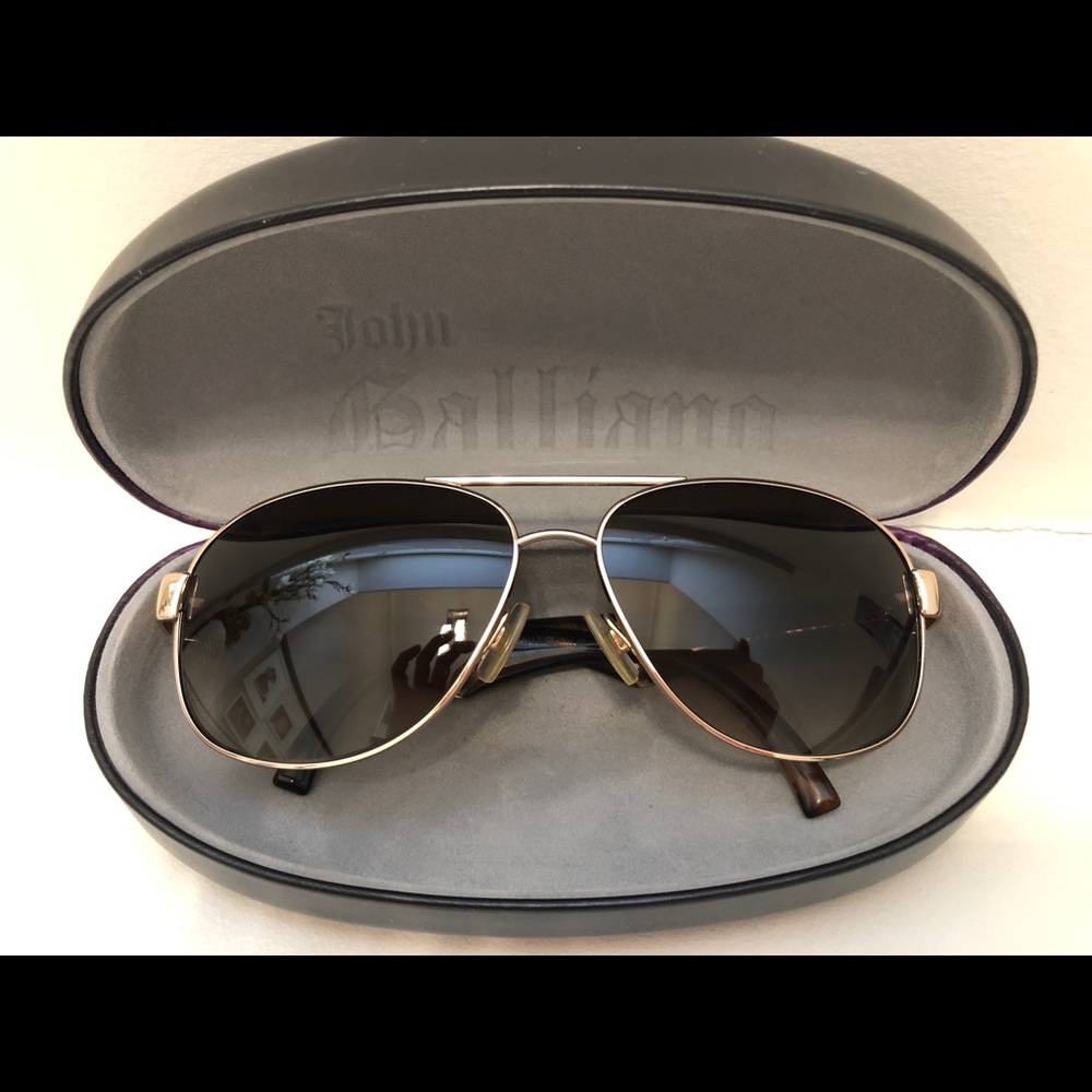 John Galliano Aviator Sunglasses Designer